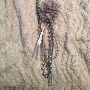 Beautiful blue gray necklace